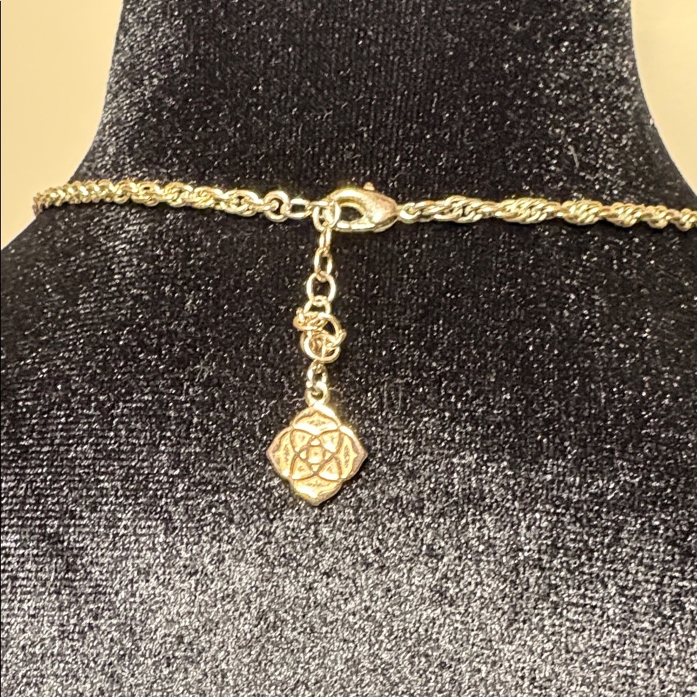 Kendra Scott Rayne Tassel Necklace Rose Gold with Brown Mother of Pearl - Picture 4 of 4
